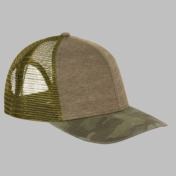 Polyester Pique Knit Trucker Hat Thumbnail