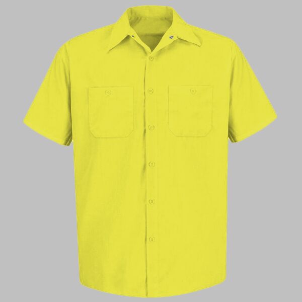 Men's Tall Enhanced Visibility Short Sleeve Work Shirt Thumbnail