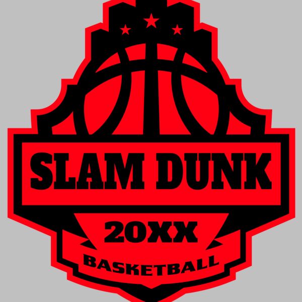 SLAM DUNK Basketball Logo Template Thumbnail