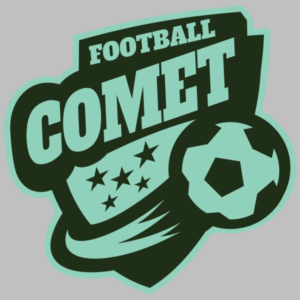 Comet Football logo template Thumbnail