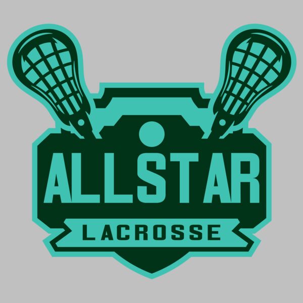 All stars Lacrosse Logo Template Thumbnail