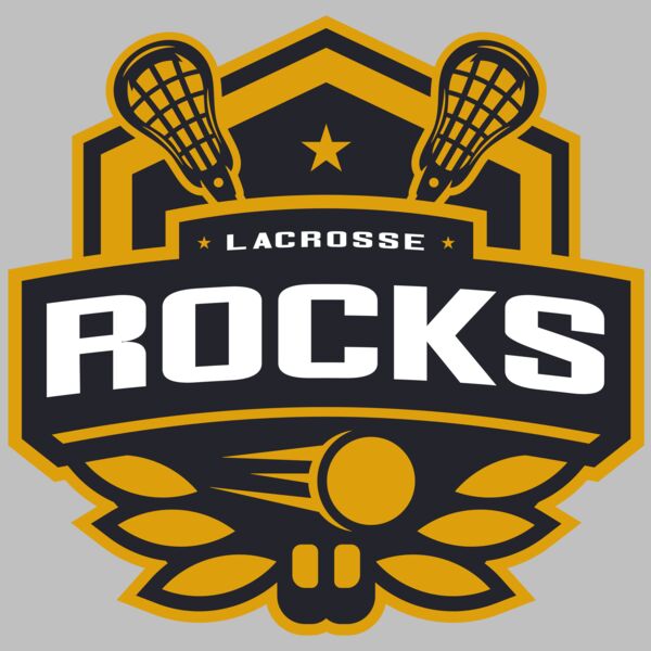 Rocks Lacrosse Logo Template Thumbnail