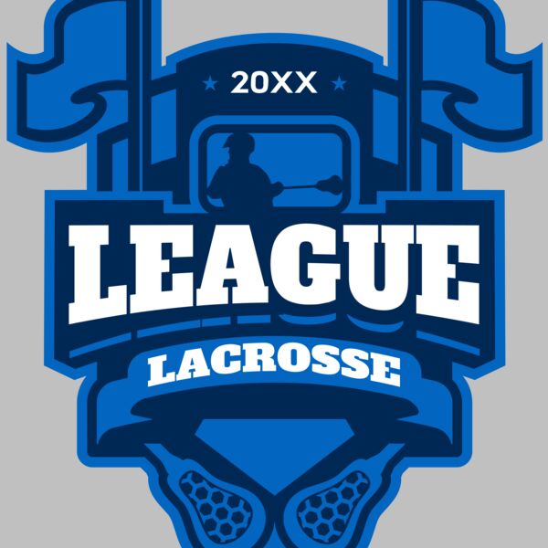 League Lacrosse Logo Template Thumbnail