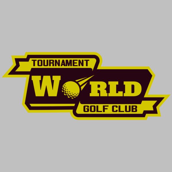 World Tournament Golf club logo template Thumbnail