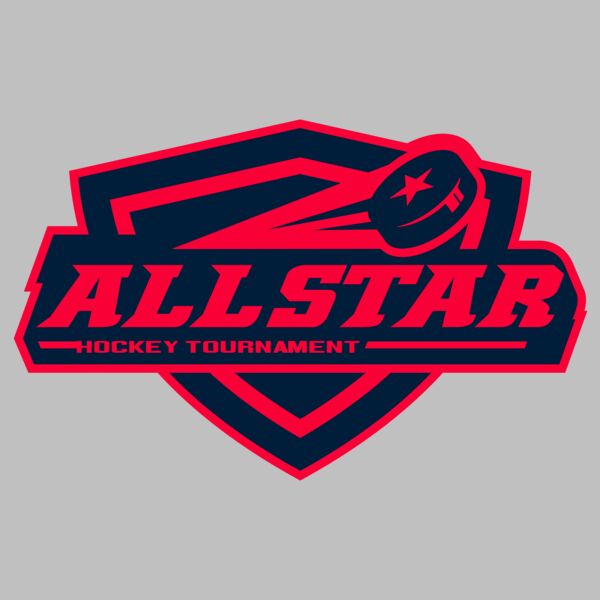 All Star Hockey Tournament logo template Thumbnail