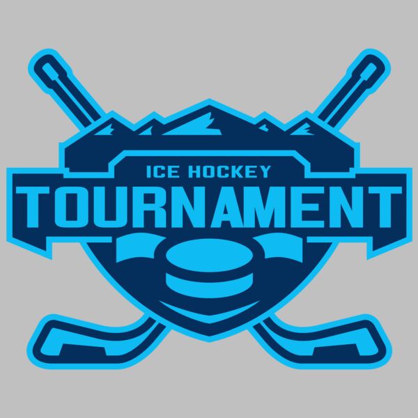 Tournament Ice Hockey logo template Thumbnail