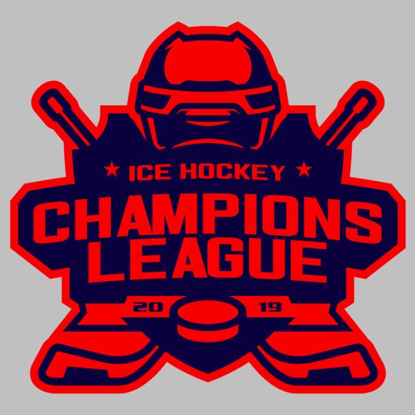 Champions League Ice Hockey logo template Thumbnail