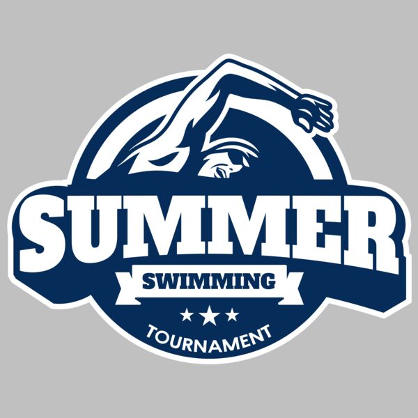 Summer Swimming Tournament logo template Thumbnail