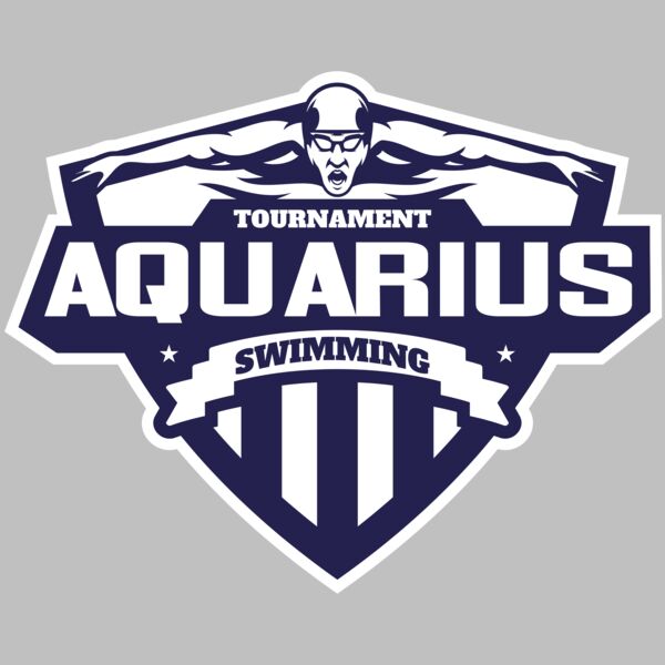Aquarius Swimming Tournament logo template Thumbnail