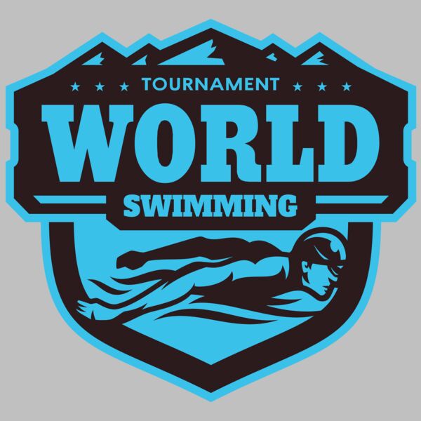 World Tournament Swimming logo template Thumbnail