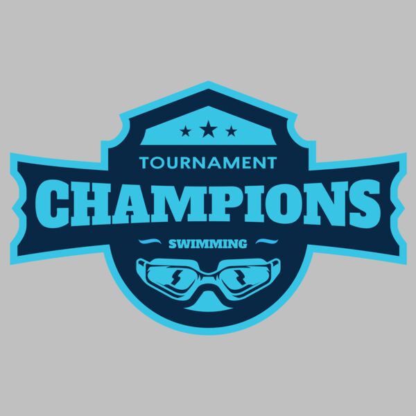 Champions Tournament Swimming logo template Thumbnail