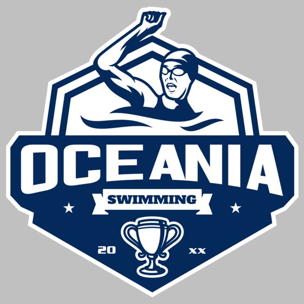 Oceania Swimming logo template Thumbnail