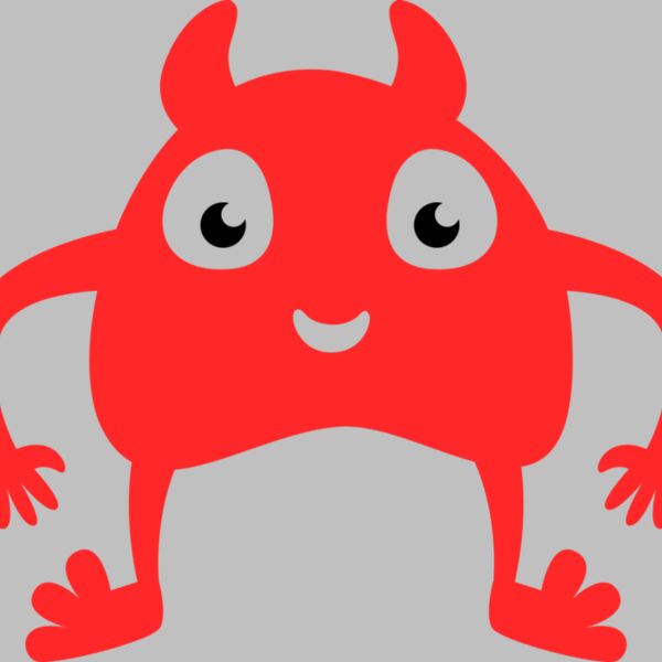 Cute Red Monster Thumbnail
