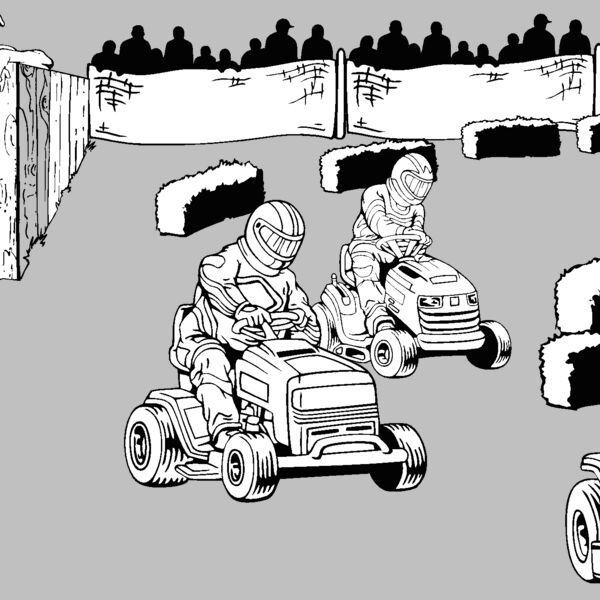 lawn mower race Thumbnail