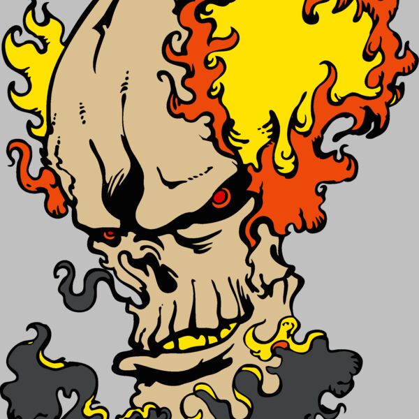 flaming skull 02 Thumbnail