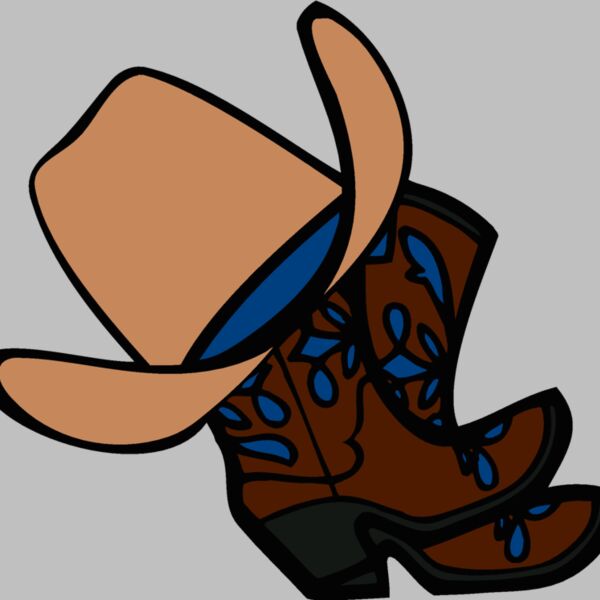 cowboy boots and hat 02 Thumbnail