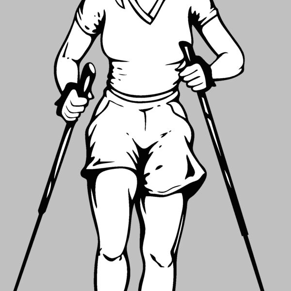 nordic walking 03bw Thumbnail