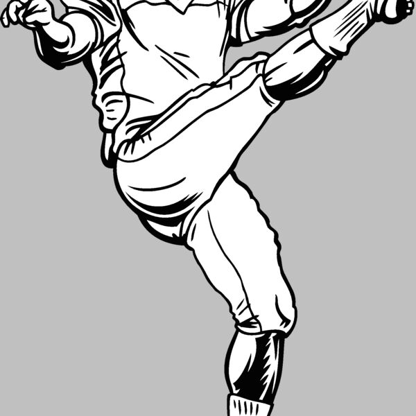 footbllplyr11v4bw Thumbnail