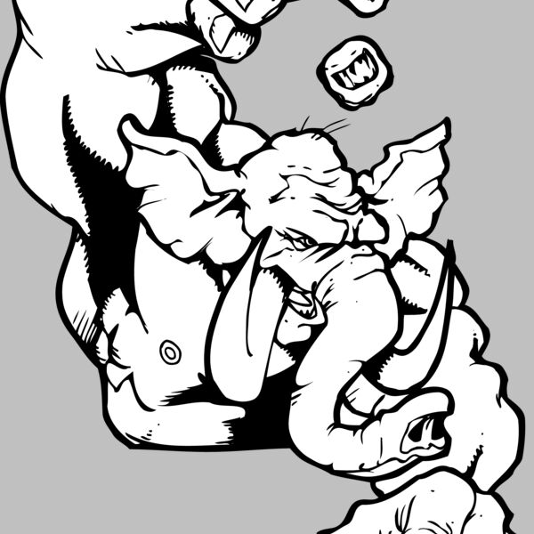 elephant holding ball Thumbnail