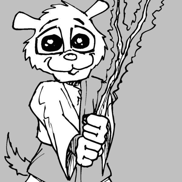 dog flaming sword Thumbnail