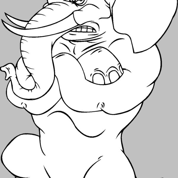 elephant standing on ball Thumbnail