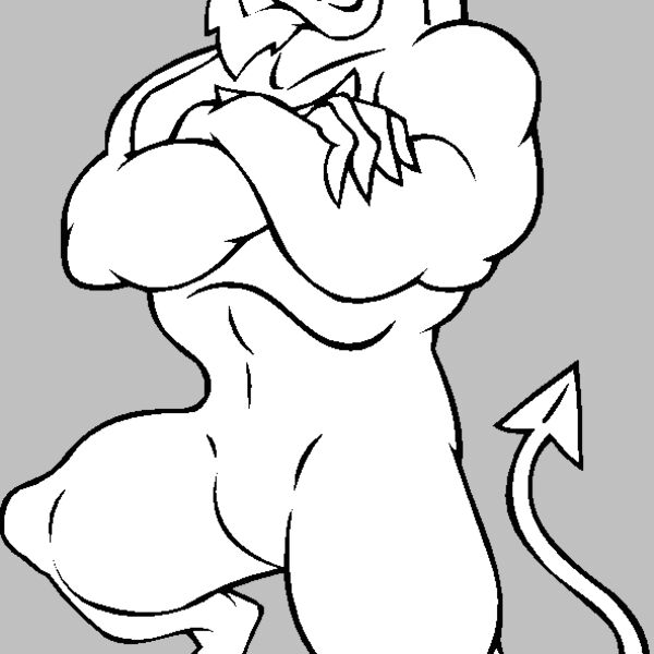 devils demons standing on ball Thumbnail