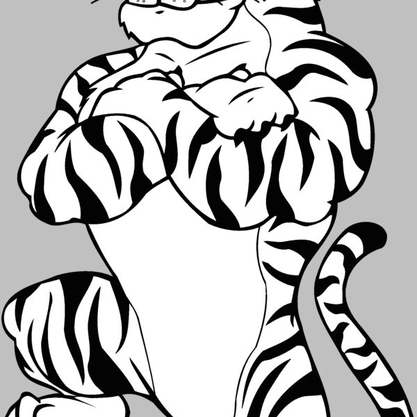 tiger standing on Thumbnail