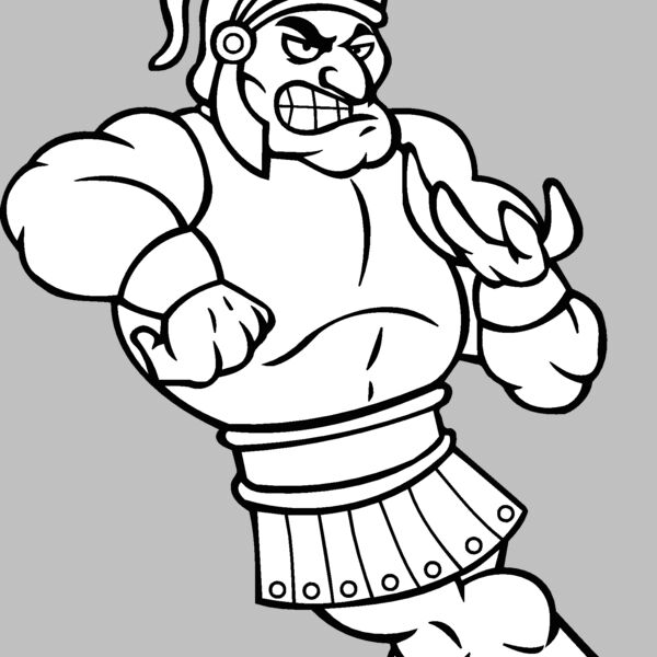 trojan spartan paladin holding ball Thumbnail