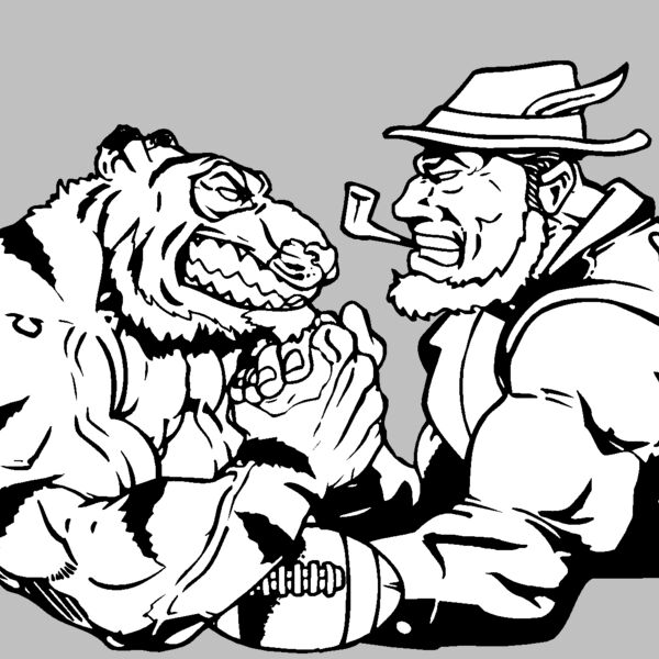 tiger arm wrestle  Thumbnail