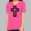 Missy's Relaxed Jersey Short-Sleeve V-Neck T-Shirt Thumbnail