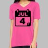 Missy's Relaxed Jersey Short-Sleeve V-Neck T-Shirt Thumbnail